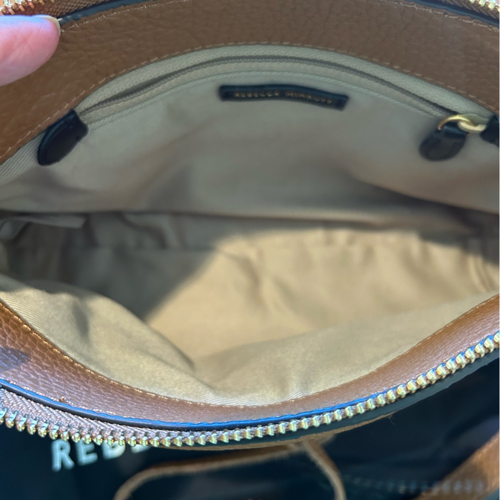 Rebecca Minkoff Darren Top Zip Small Leather Adjustable Crossbody - Picture 8 of 8